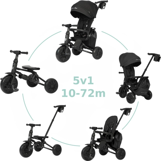 Qplay Nova Max 5v1 tricicletă Black