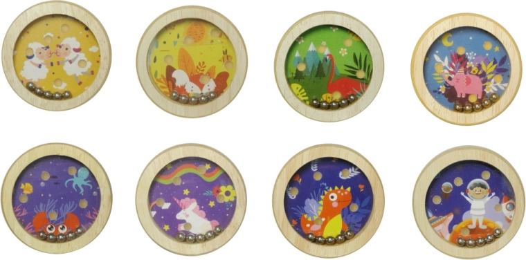 Joc din lemn cu bile