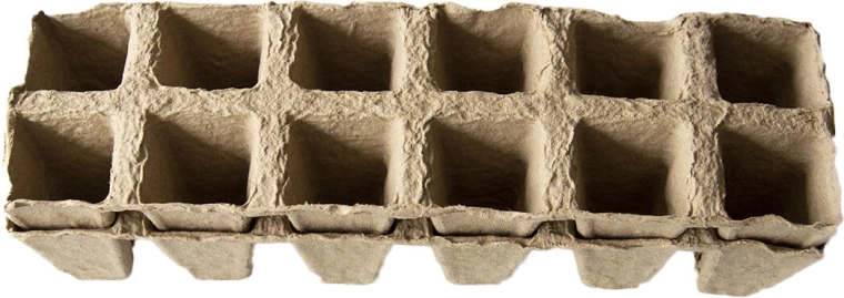 Tăvițe de hârtie pentru răsaduri cu 12 celule (2 buc)