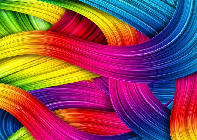 Enjoy puzzle Împletirea curcubeului 1000 de piese