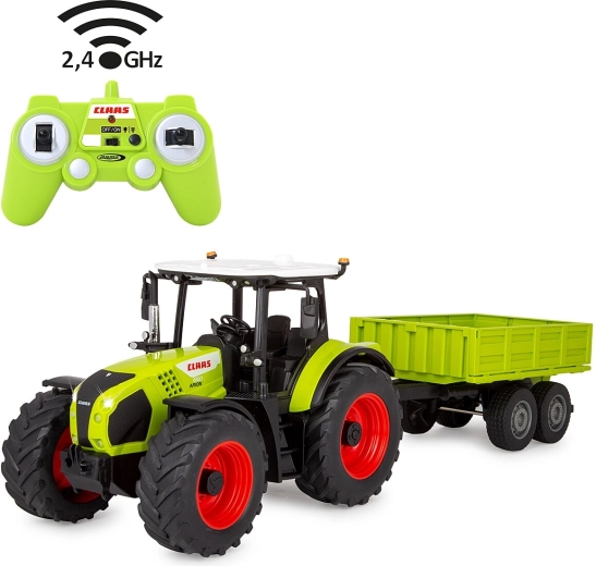 Tractor RC Claas Arion 660 cu remorcă basculantă 1:24
