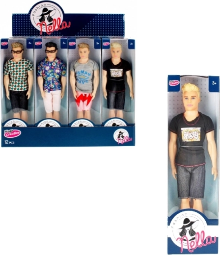 Păpușă Ken cu tricou și pantaloni scurți - 1 bucată