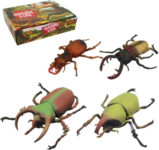 Insecte din cauciuc 13 cm – set 24 bucăți în display box