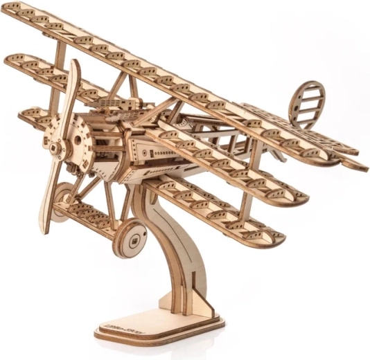 Little Story puzzle 3D din lemn avion triplan