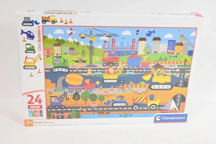 Clementoni maxi puzzle pentru copii City Builders, 24 de piese