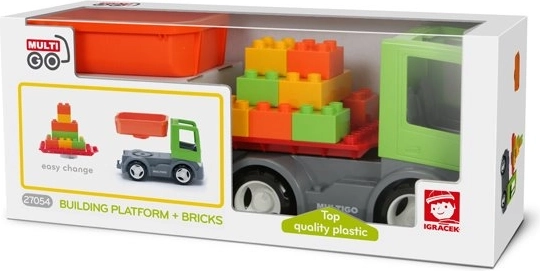 Igráček MultiGO Set de construcție cu placă și cărămizi