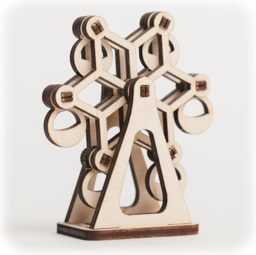 Cutewood puzzle 3D din lemn – carusel