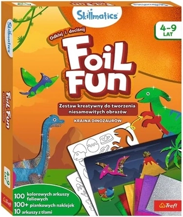 Skillmatics Foil Fun Lumea dinozaurilor – set creativ cu folii