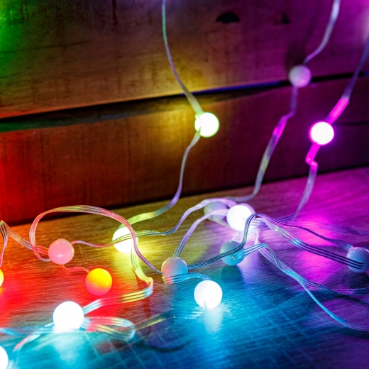 Ghirlandă luminoasă RGBIC inteligentă USB, 5 m, cu 33 de LED-uri