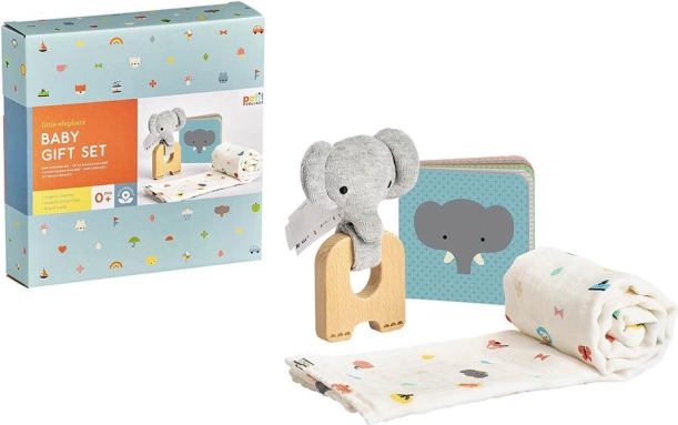 Set cadou pentru bebeluși cu elefant PETIT COLLAGE