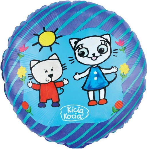 Balon din folie Kicia Kocia și Nunuś 46 cm