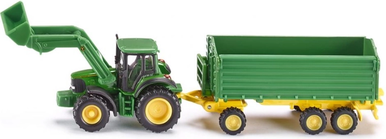 Siku Farmer tractor cu remorcă JOHN DEERE 1:87
