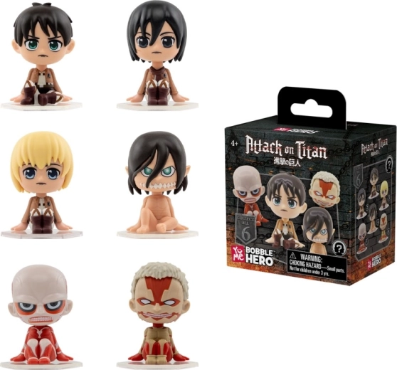 Figurină de colecție Attack on Titan Bobble Hero, sortiment - 1 bucată