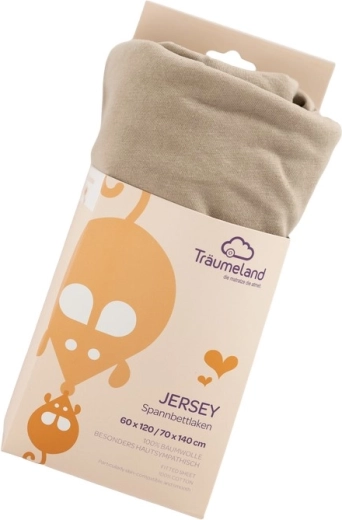 Träumeland cearșaf jersey UNI taupe