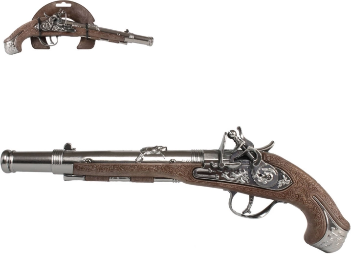 Pistol de pirat cu mecanism de pocnire Gonher 32 cm - 1 bucată