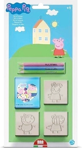 Set de ștampile PEPPA PIG – 3 buc