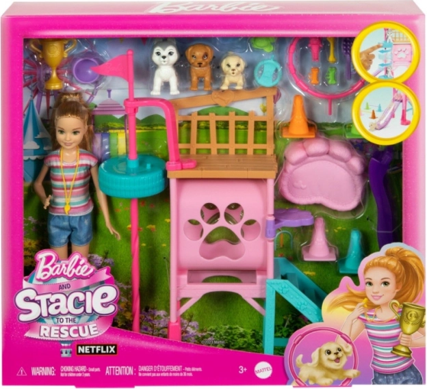 Zonă de joacă pentru câini Barbie și Stacie