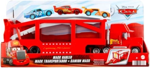 Cars MANIEK Transportor – camion roșu pentru 12 mașinuțe