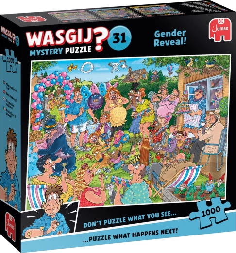 Jumbo Wasgij Mystery 31: dezvăluirea genului bebelușului – puzzle 1000 de piese