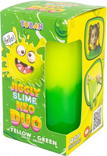 tuban jiggly slime neo duo bicolor galben‑verde 430 g