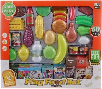 Set de alimente artificiale pentru bucătăria copiilor – 50 buc.