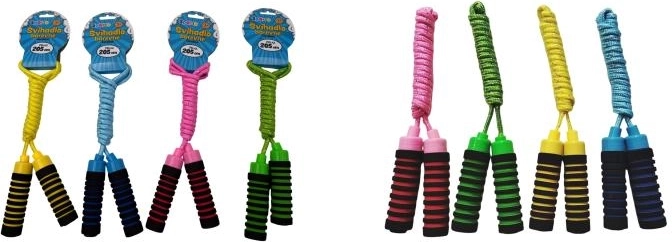 Sporto coardă de sărit colorată 2,05 m