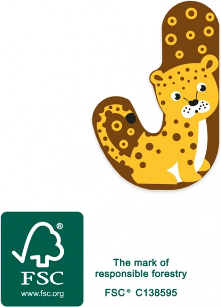 Literă J din lemn Small Foot