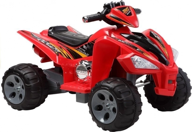 Quad electric cu roți mari roșu