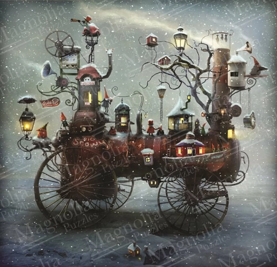 Puzzle Marea cursă prin zăpadă 1023 piese