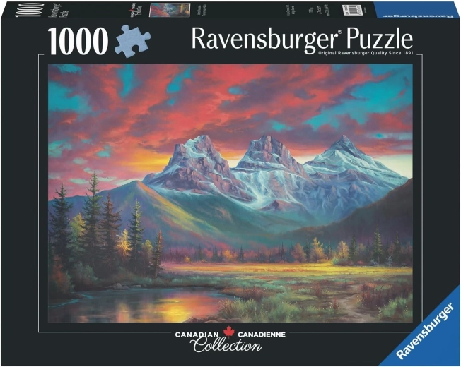 Puzzle Ravensburger Canadian Collection: Trei Surori, Alberta – 1000 de piese