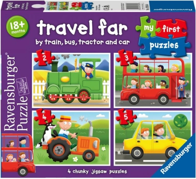 Ravensburger Primul meu puzzle: Mijloace de transport 4în1