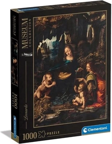 Puzzle Clementoni 1000 de piese Museum – The Virgin of the Rocks (Leonardo da Vinci)