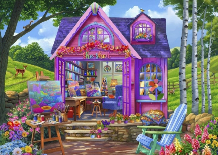 Puzzle Studio în cabină 500 piese