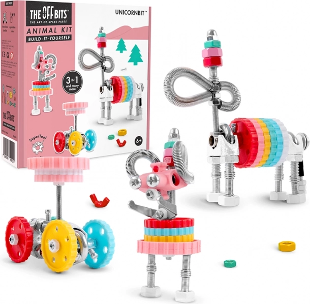 Set de construcție The OffBits UnicornBit 3 în 1