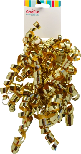 Fundă cadou metalică auriu deschis 6 mm, 2 buc