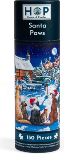 Mini puzzle Animalele lui Moș Crăciun