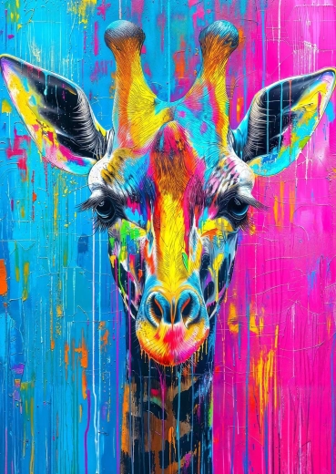 Enjoy puzzle Girafă pictată 1000 de piese