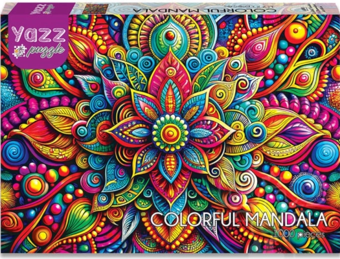 Puzzle YAZZ mandală colorată 1000 de piese