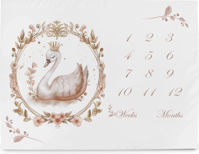 Ceba Baby saltea milestone pentru fotografiere Basic glamour style 92 × 72 cm