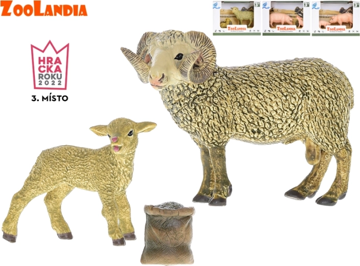 Zoolandia – animăluțe de la fermă, set 2 figurine (4–13 cm)