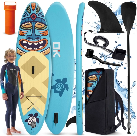 Paddleboard gonflabil Soke 275 × 76 × 12 cm set