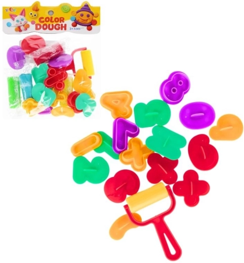 Plastilină cu forme de cifre pentru copii