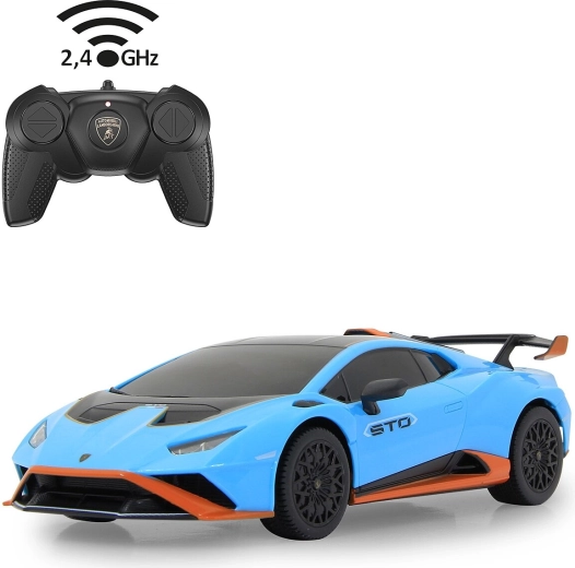 Mașină RC Lamborghini Huracán STO la scara 1:24, albastră