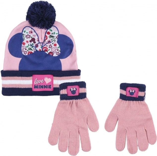 Set căciulă + mănuși Minnie
