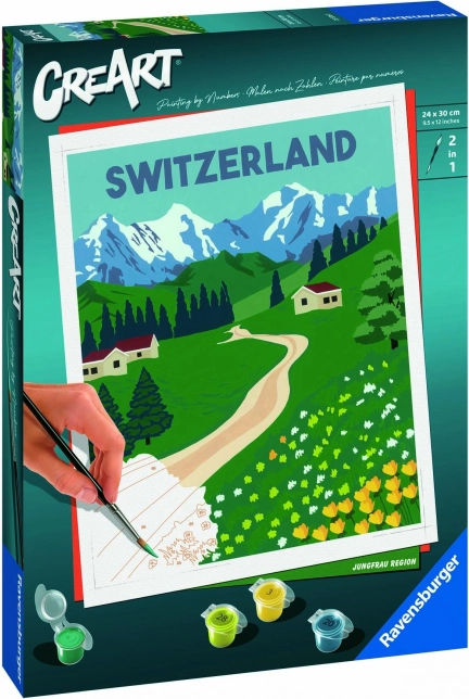CreArt Regiunea Jungfrau – pictură după numere pentru copii și adolescenți