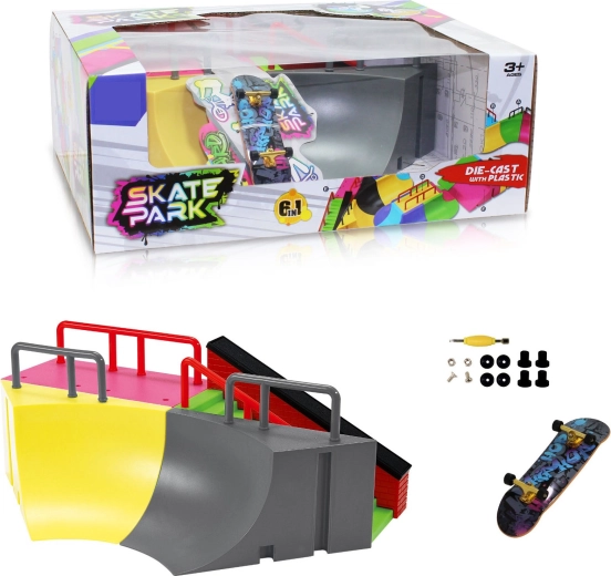 Skatepark modular Sparkys 6în1 pro pentru fingerboard
