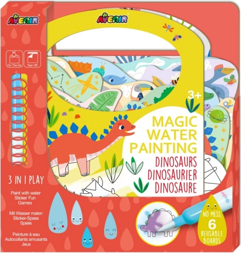 Imagine magică cu apă – Dinozauri