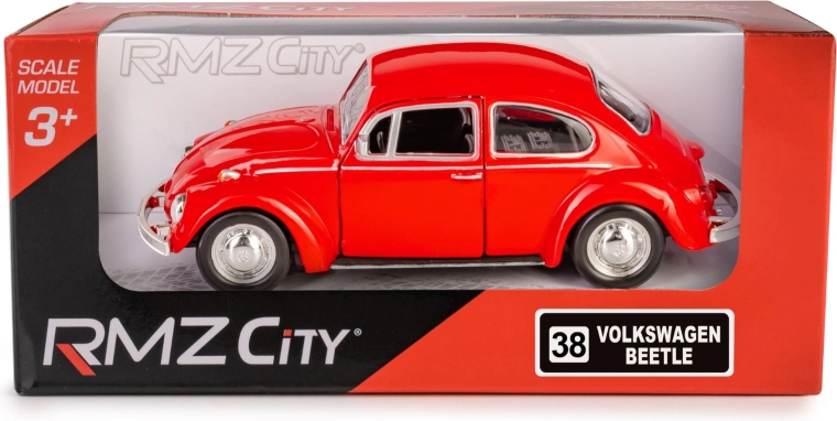 Model metalic RMZ City Volkswagen Beetle 1967 1:32 roșu