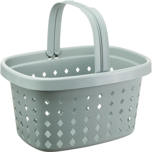 Coș de cumpărături cu 2 mânere 22 l, plastic, mix de culori, capacitate 20 kg