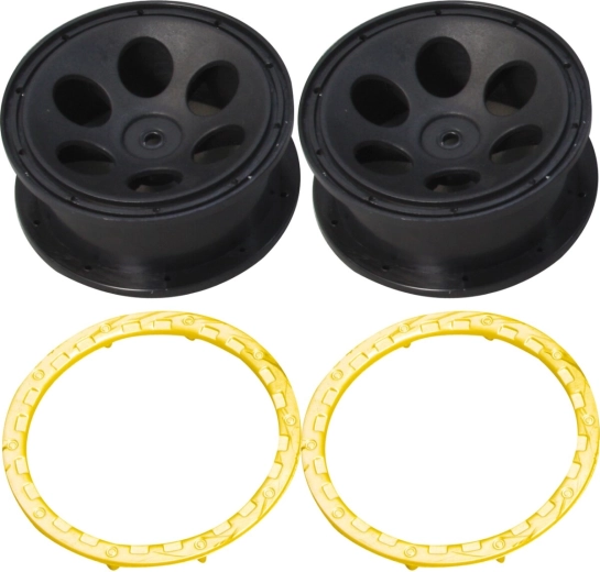 Set de jante galbene Lightray pentru modele la scara 1:10